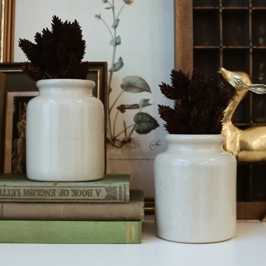 Vintage | Fable Pair of Neutral Vases