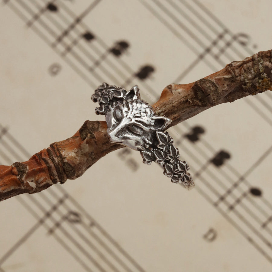 Shop Dixi Fox Ivy Nature Inspired Sterling Silver Ring