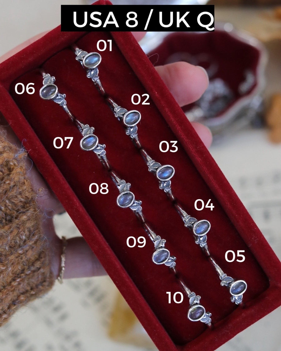 Flashy Ring Select - Ivy Labradorite Wishbone Ring