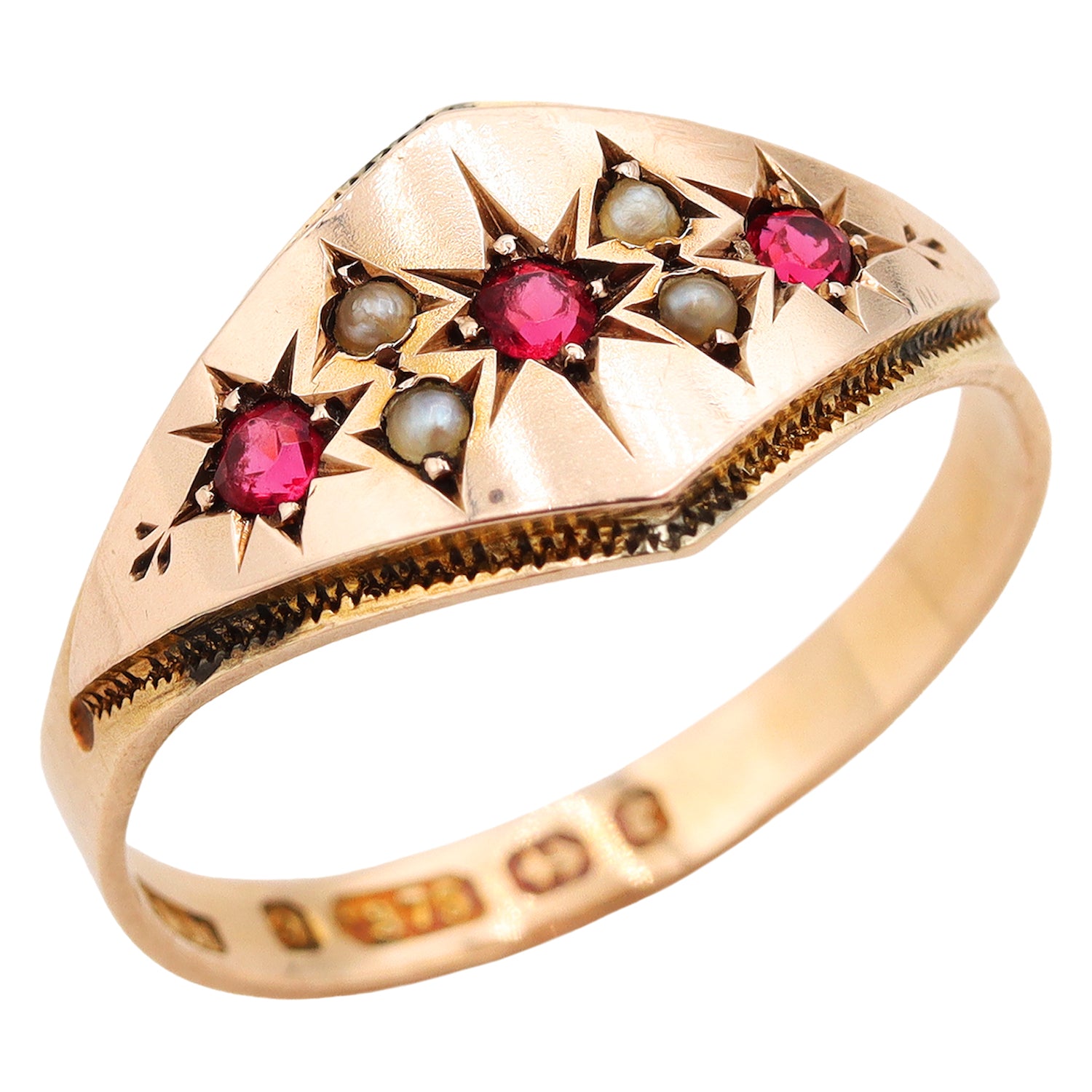 9ct Gold Unique Vintage Ring Shop Dixi