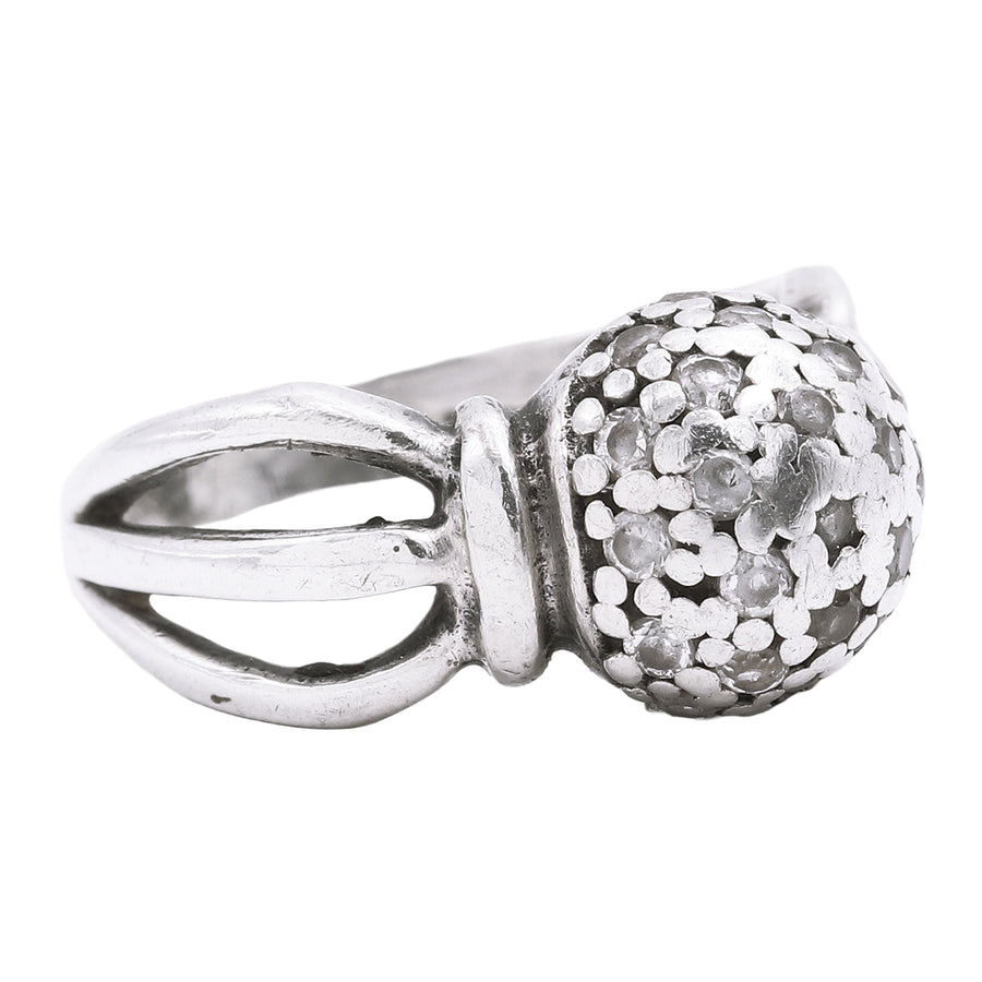 Vintage | Starlit Crystal Ball Ring