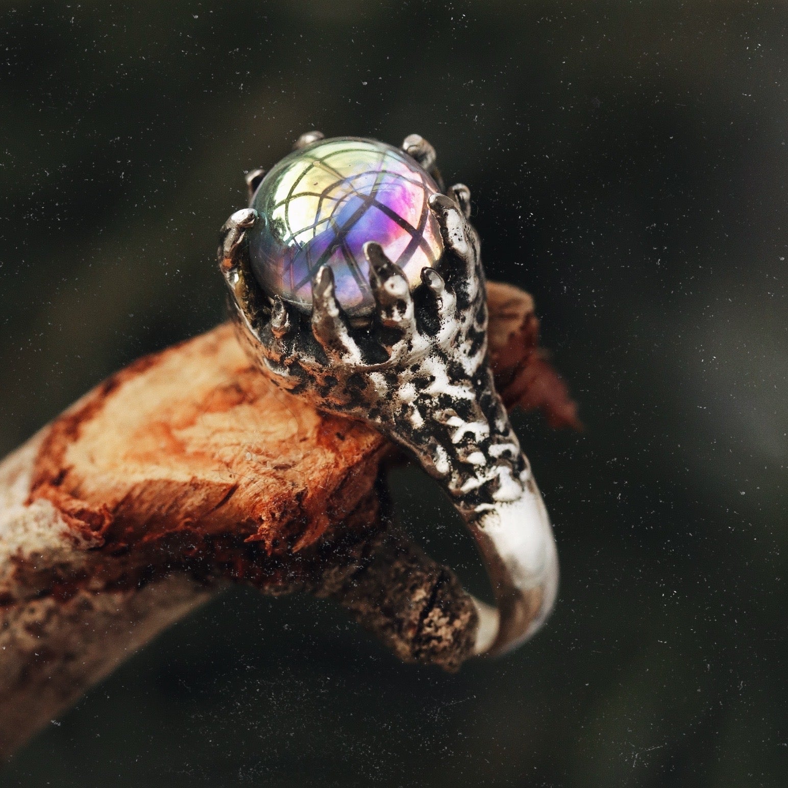 Shop Dixi Boho Ring | Witchy Mystic Fire / Ice Stone Ring