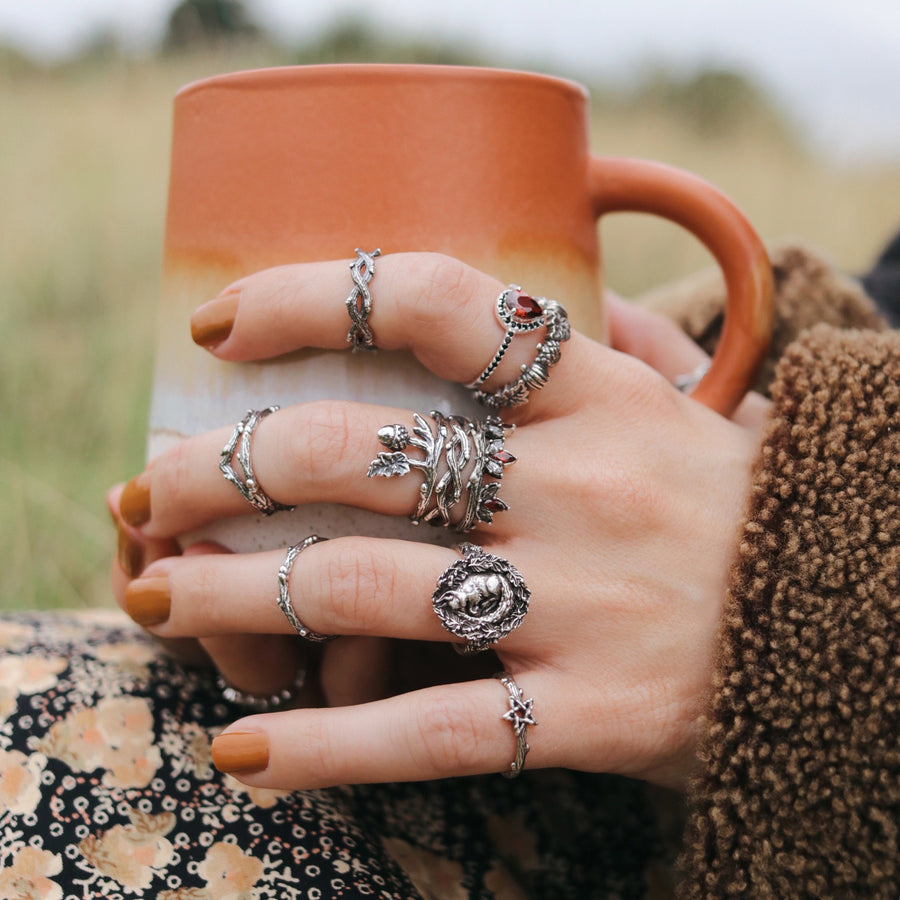 Unique Sterling Silver Gothic and Boho Rings and Jewels from Shop Dixi