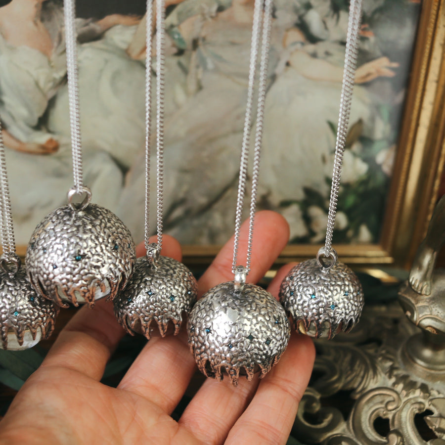 Midnight Sky Crystal Ball Necklace *Style Select