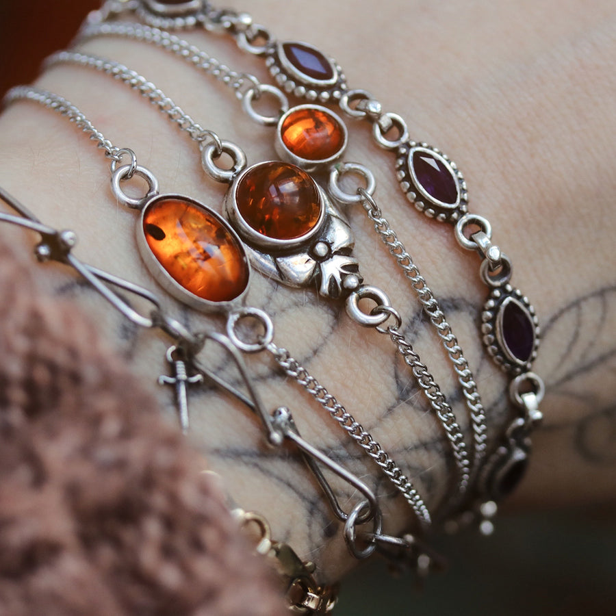 Vintage Reworked | Autumn Amber Bracelets