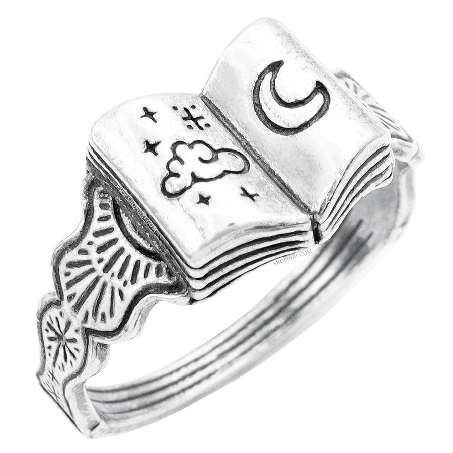 Shop Dixi Bookish Dark Academia Book Witch Gothic Lovers Bookstagram Booktok Ring