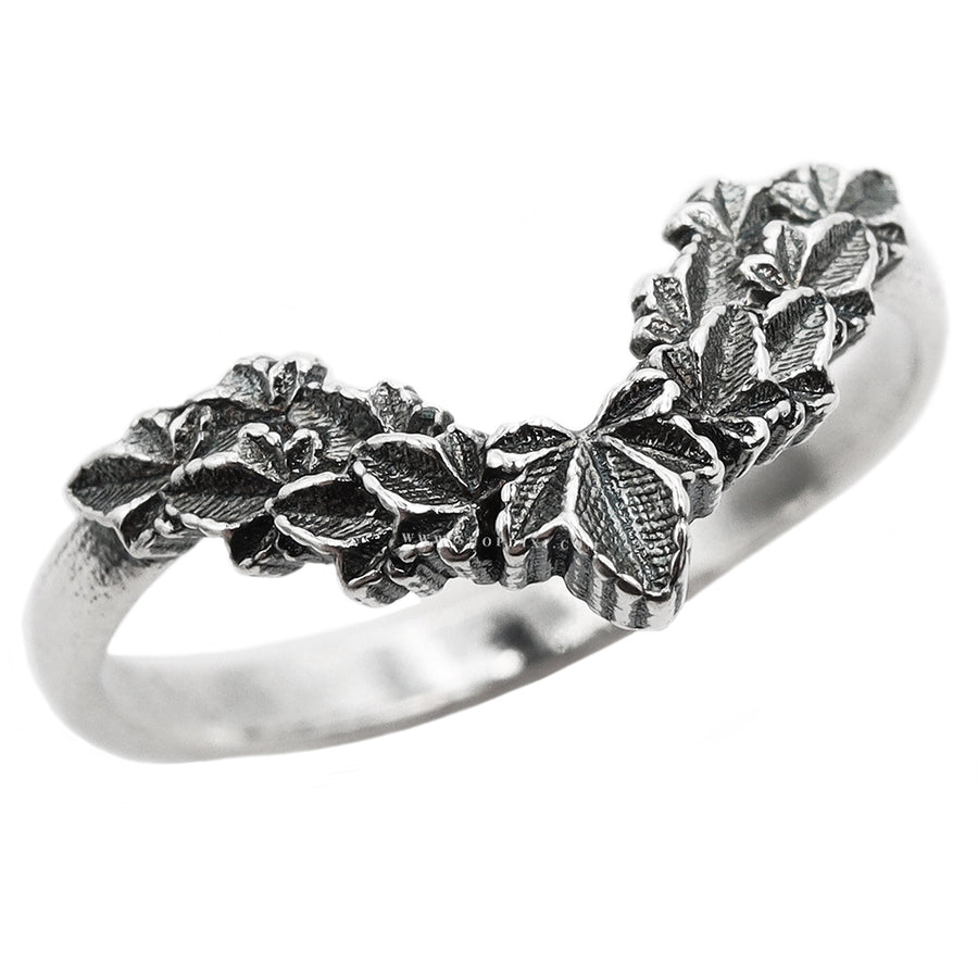 Ivy Wishbone Gothic Aesthetic Ring by Shop Dixi