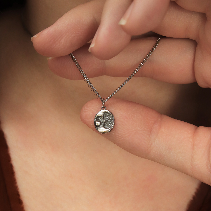 Shop Dixi 90s Celestial Moon Stars Whimsigoth Whimsical Witchy Crescent Moon Necklace