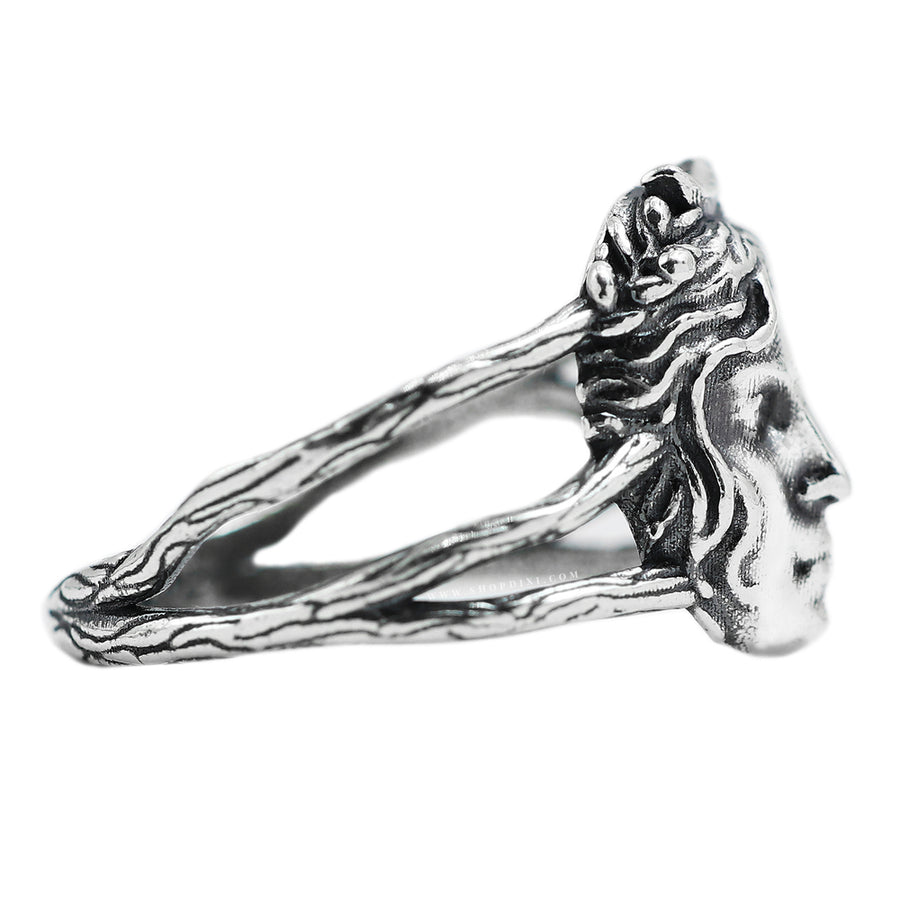 Copyright Shop Dixi Artemis Moon Goddess Unique Talisman Ring