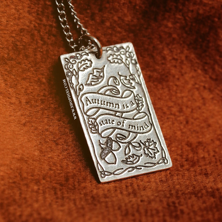 Autumn Is A State Of Mind Tarot Necklace