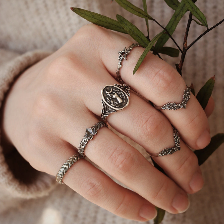 Nature Witch Gothic Vibes Sterling Silver Jewelry