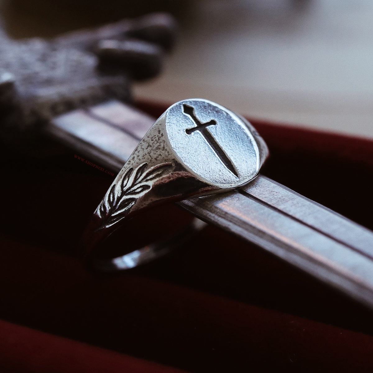 Shop Dixi Gothic Jewelry | Tudor Secret Society Signet Ring