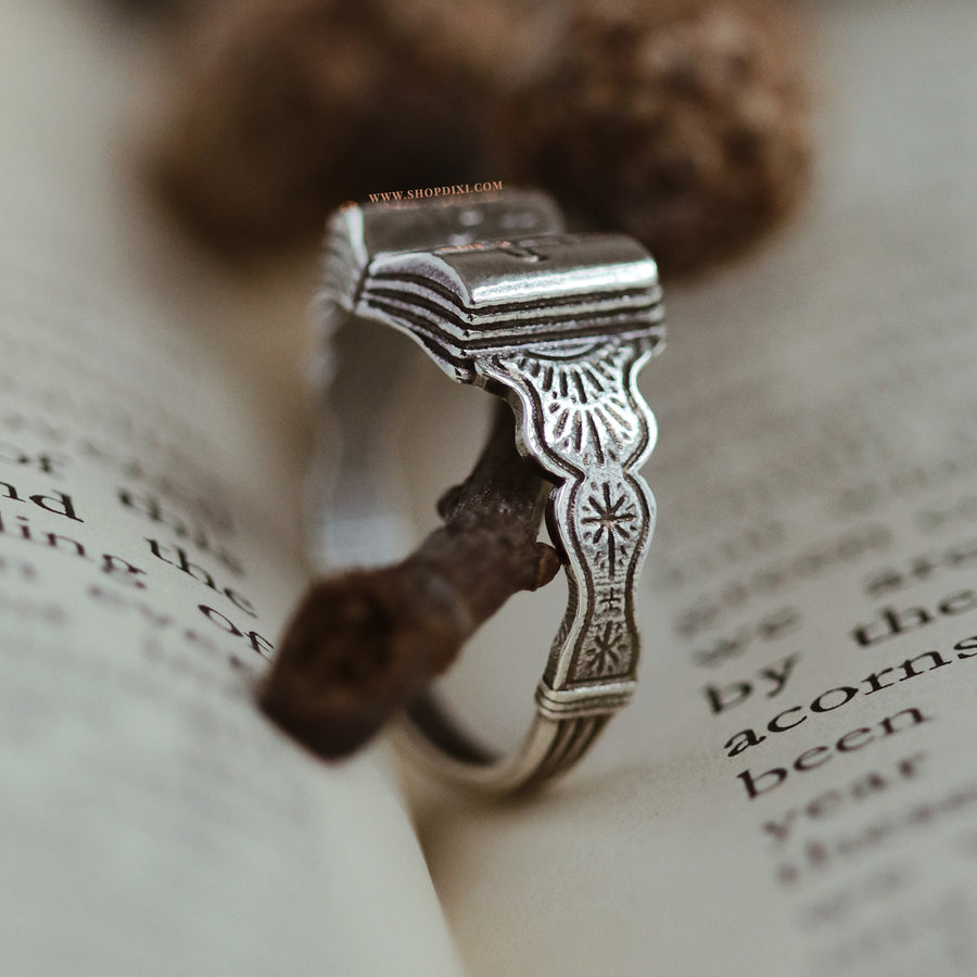 Shop Dixi Bookish Dark Academia Open Book Witchy Gothic Lovers Bookstagram Booktok Ring