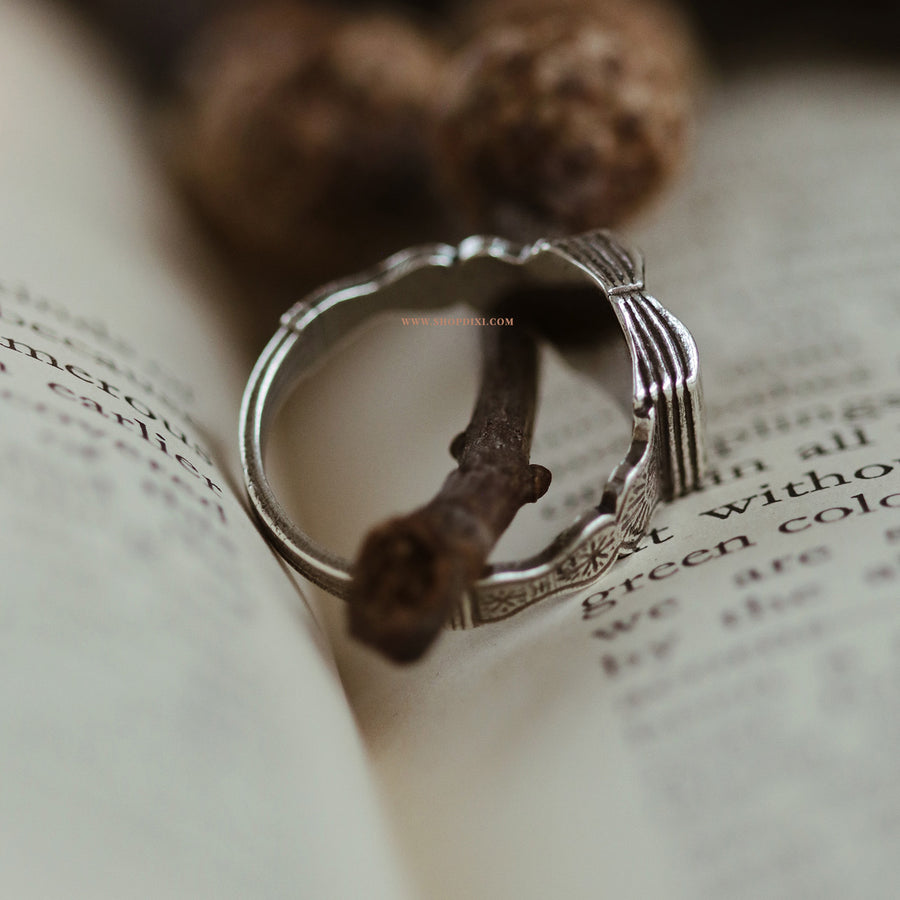 Shop Dixi Open Book Dark Academia Witchy Gothic Bookstagram Booktok Ring