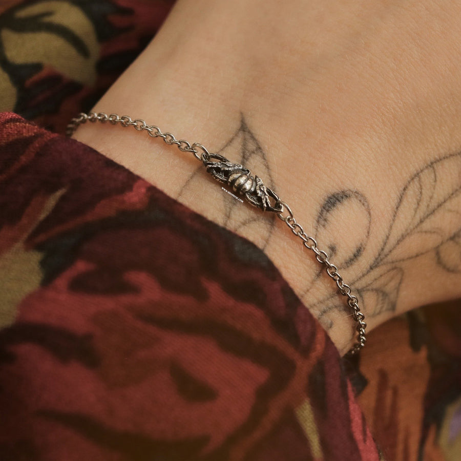 Shop Dixi Gothic Pumpkin & Raven Bracelet Autumnal Unique Jewellery