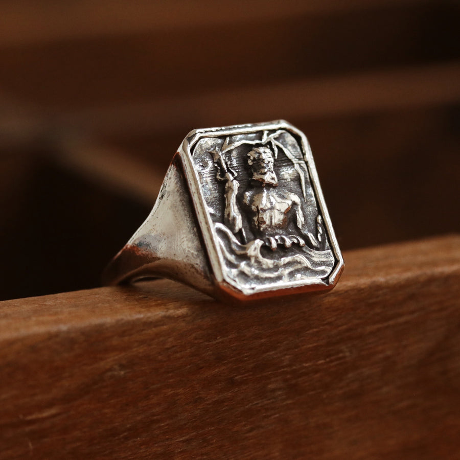Poseidon Pinky Ring