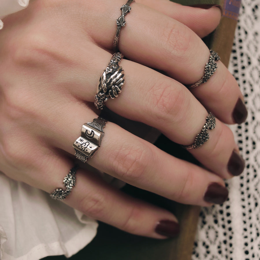 Shop Dixi Bookish Dark Academia Book Witch Vintage Aesthetic Bookstagram Booktok Ring