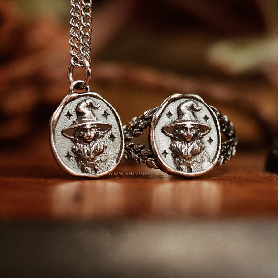 Witches Familiar Cat Necklace