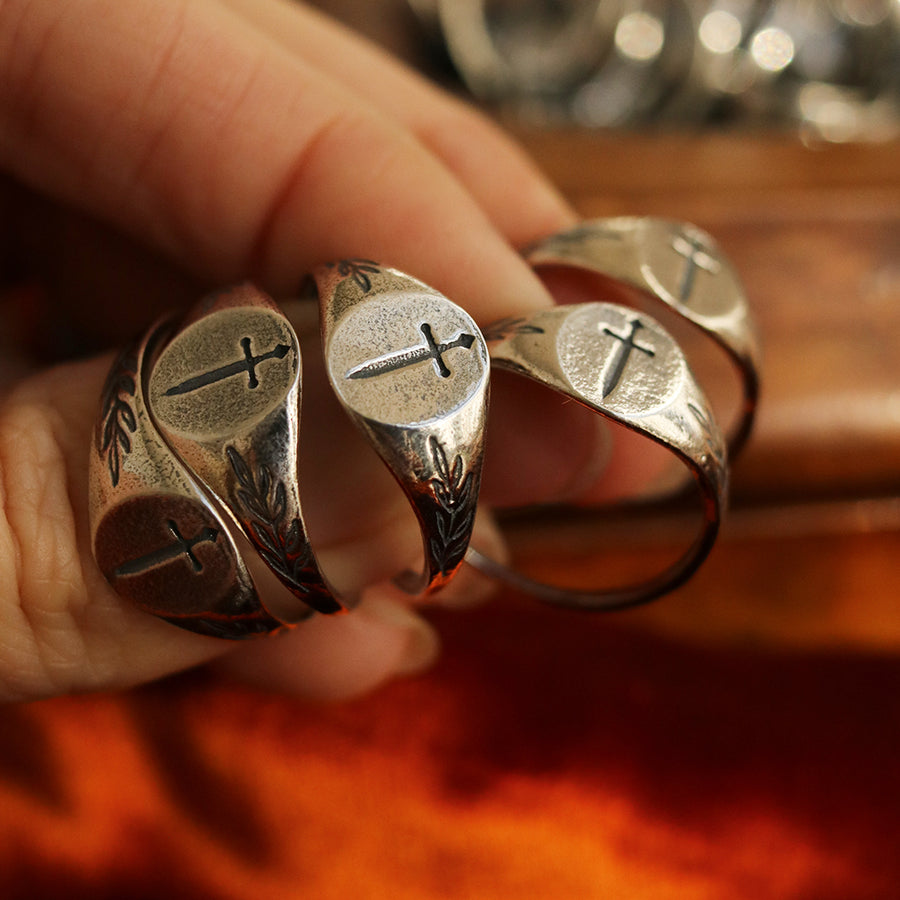 Imperfect | Tudor Sword Signet Ring