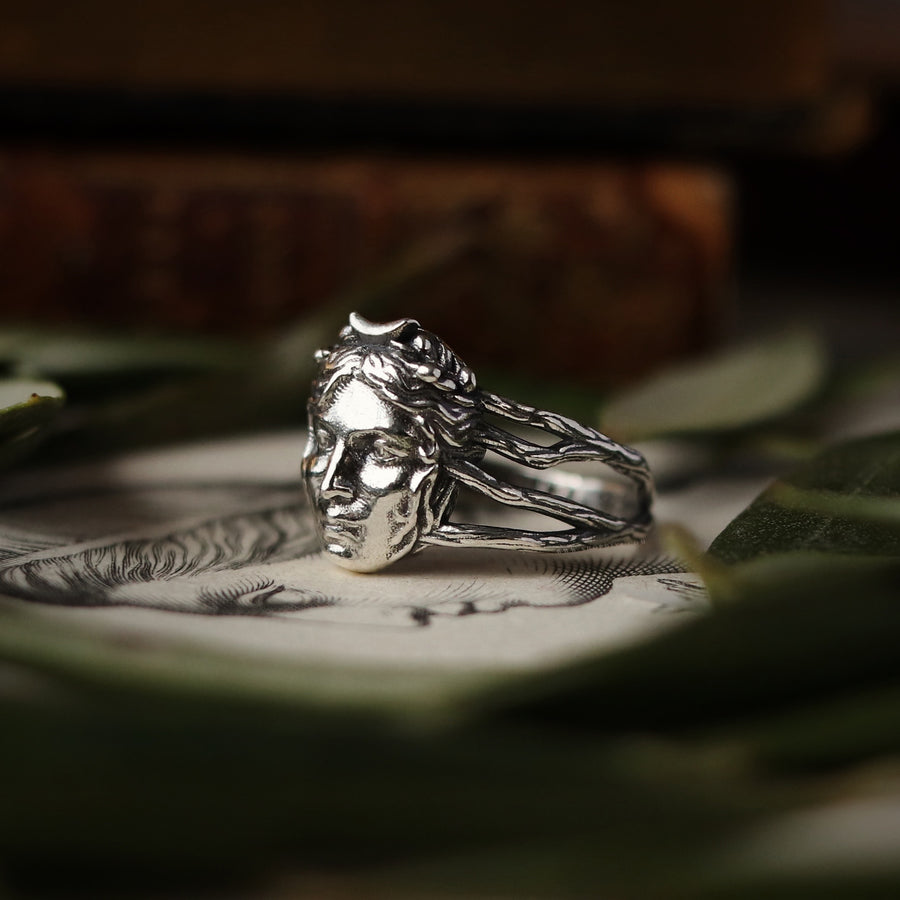 Victorian Gothic Greek Goddess Aesthetic Ring