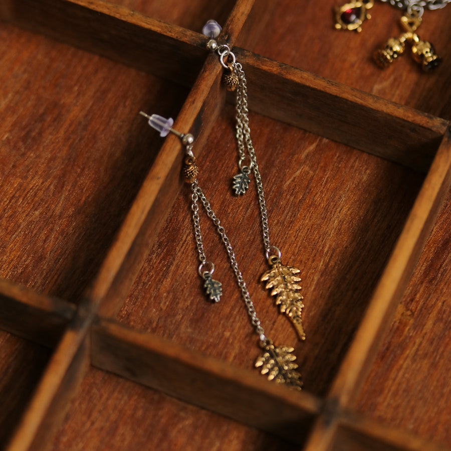Oak Fern Drop Earrings