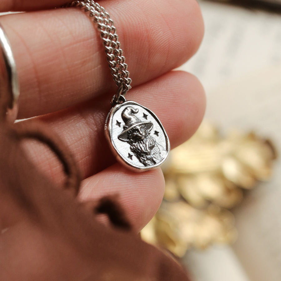 Witches Familiar Cat Necklace