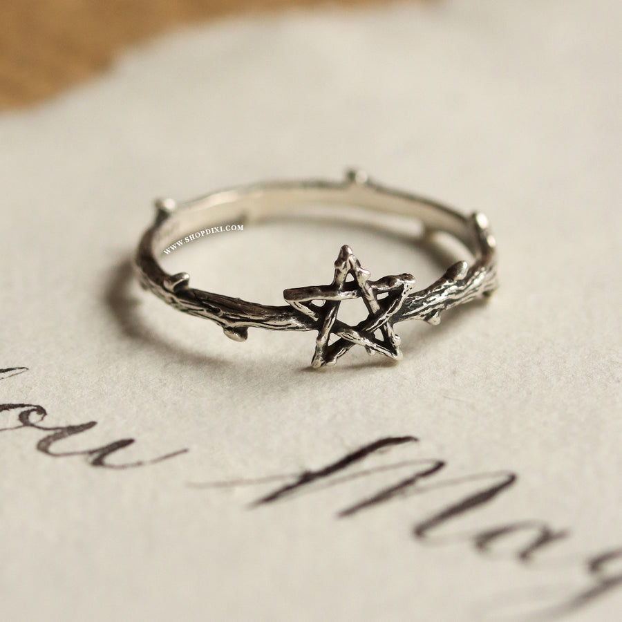 Willow Magick Pentacle Thorn Ring – Shop Dixi