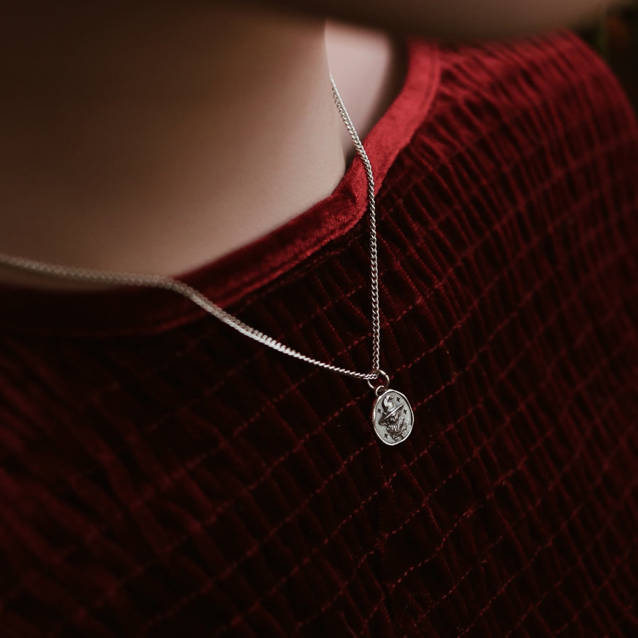 Witches Familiar Cat Necklace