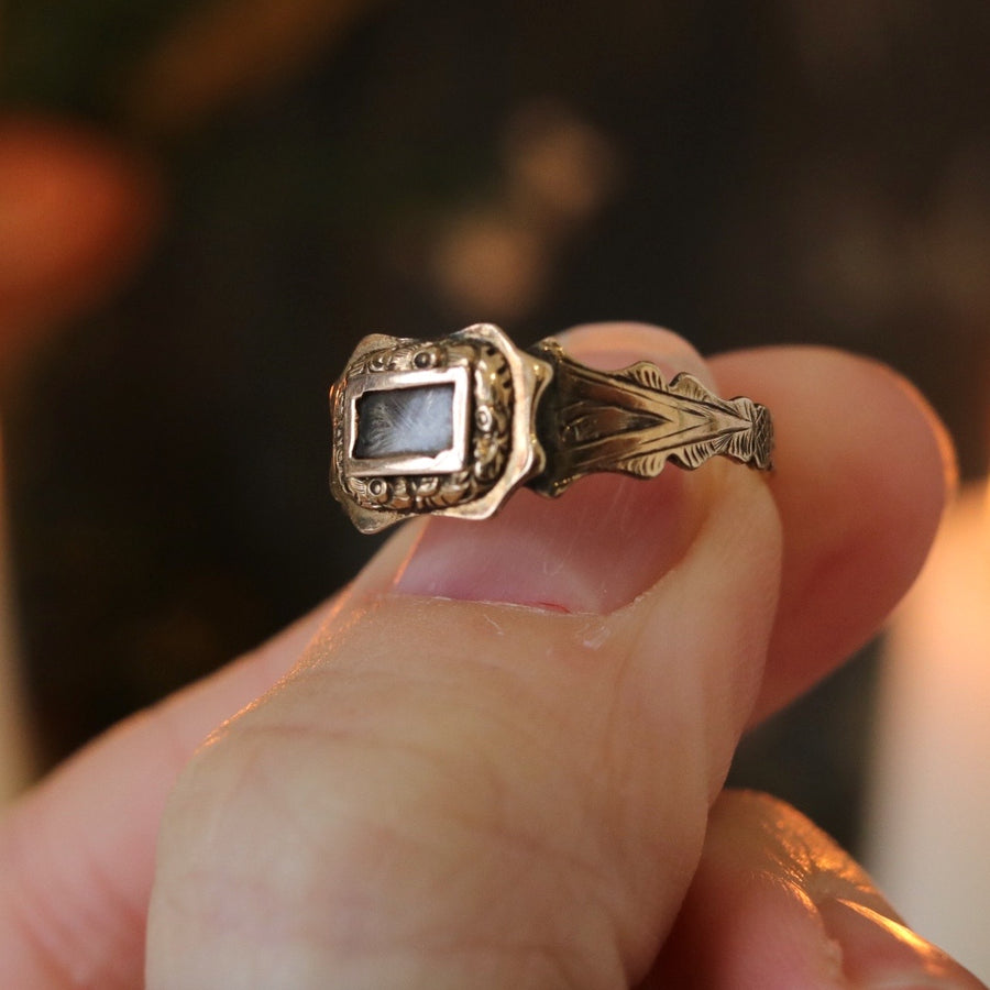 Antique | Aster Mourning Ring