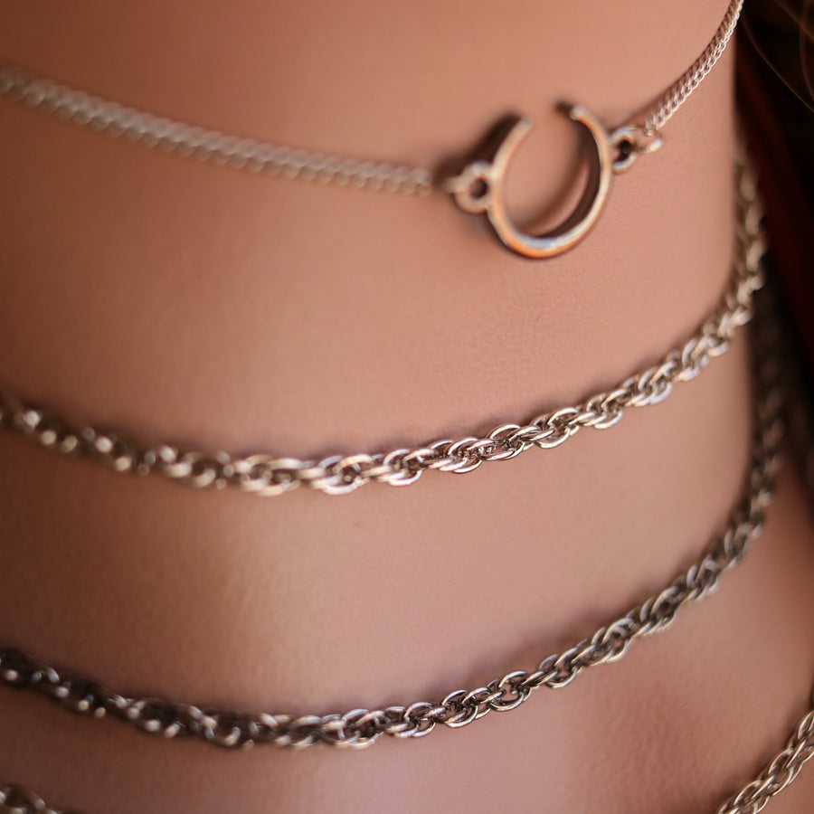 Single Rope Chain Necklace | Length & Colour Choice