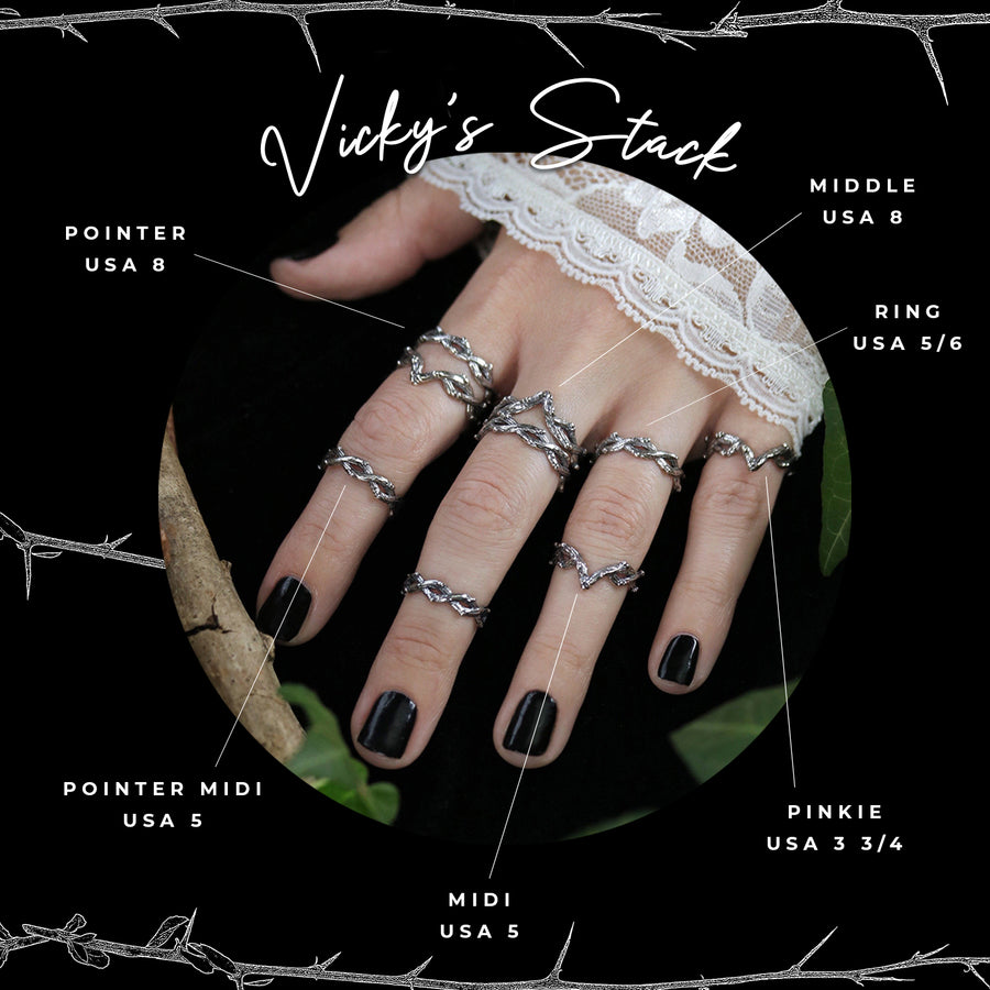 Silvestre Double Wrap Gothic Thorn Branch Ring