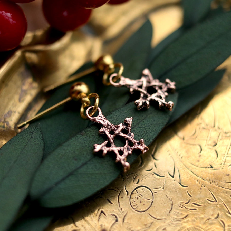 Forest Pentagram Stud Pair *Style Select