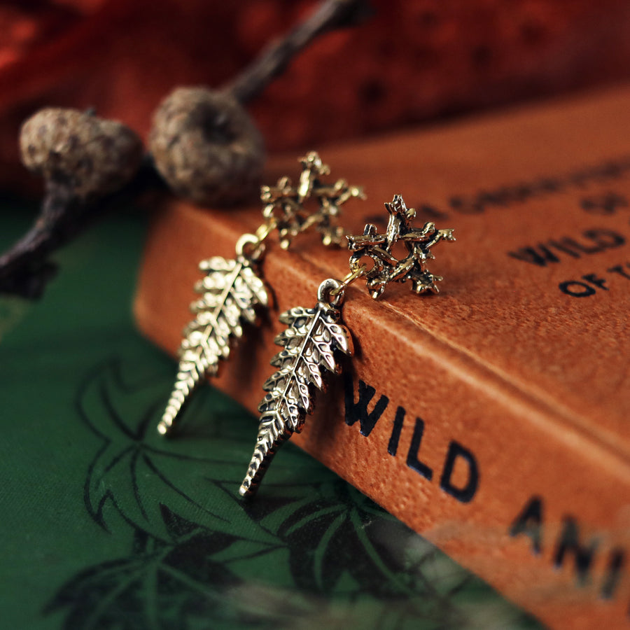 Willow Magick Fern Drop Earrings *Colour Select