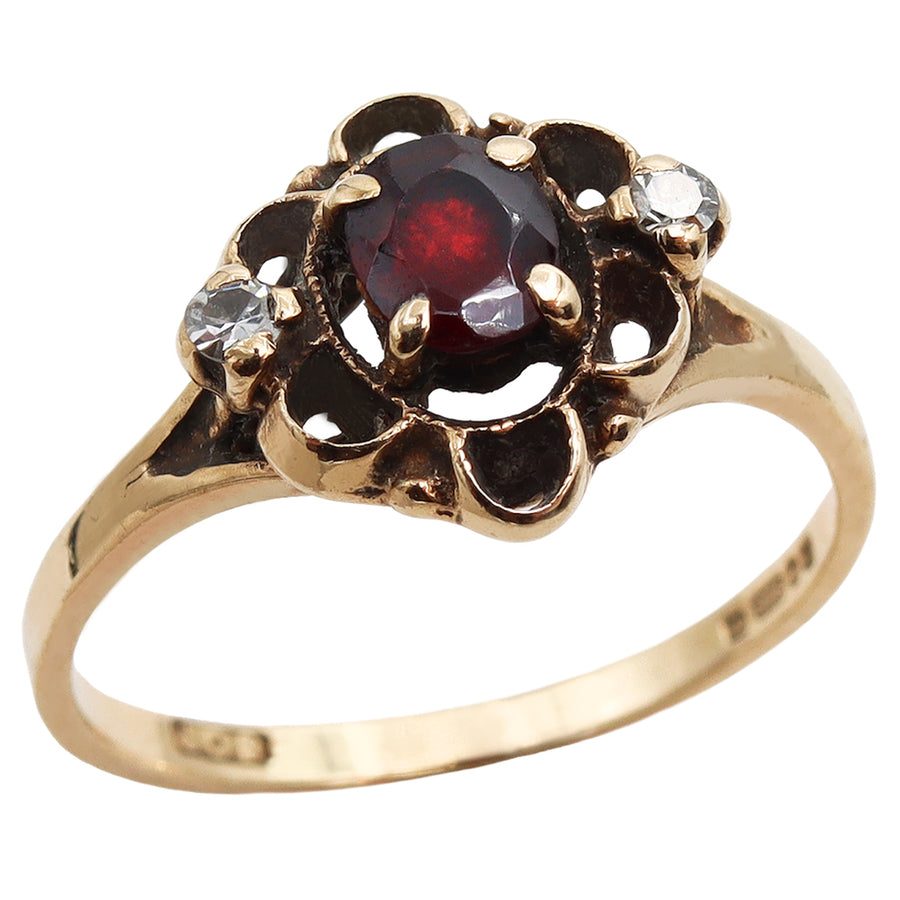 Vintage | Laurel Garnet Ring