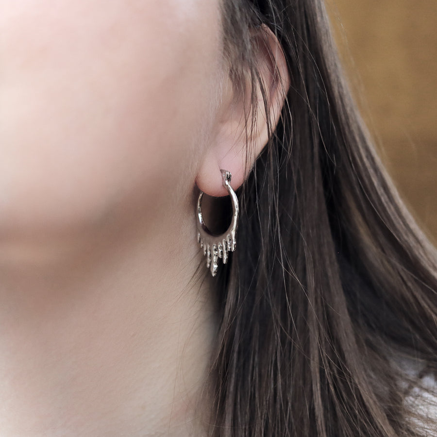Ice Chasm Hoop Earrings *Colour Select