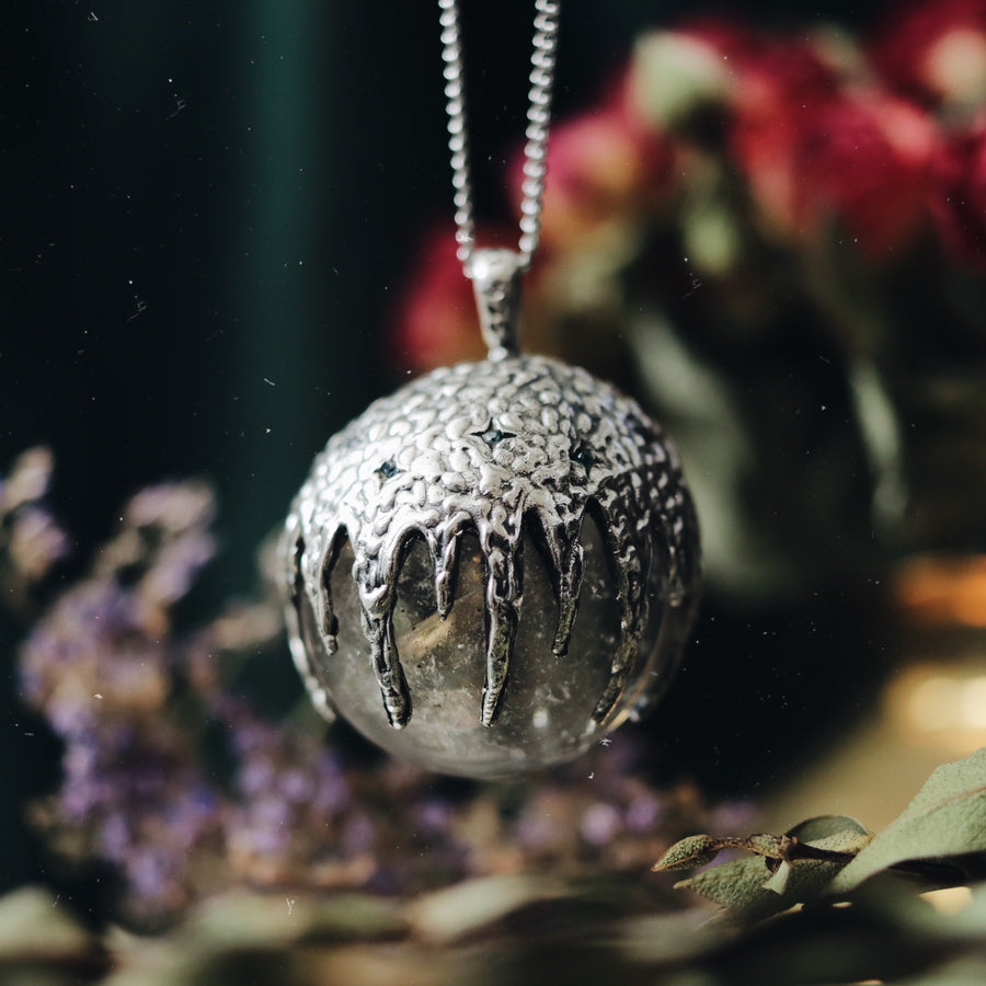 Midnight Sky Crystal Ball Necklace #06
