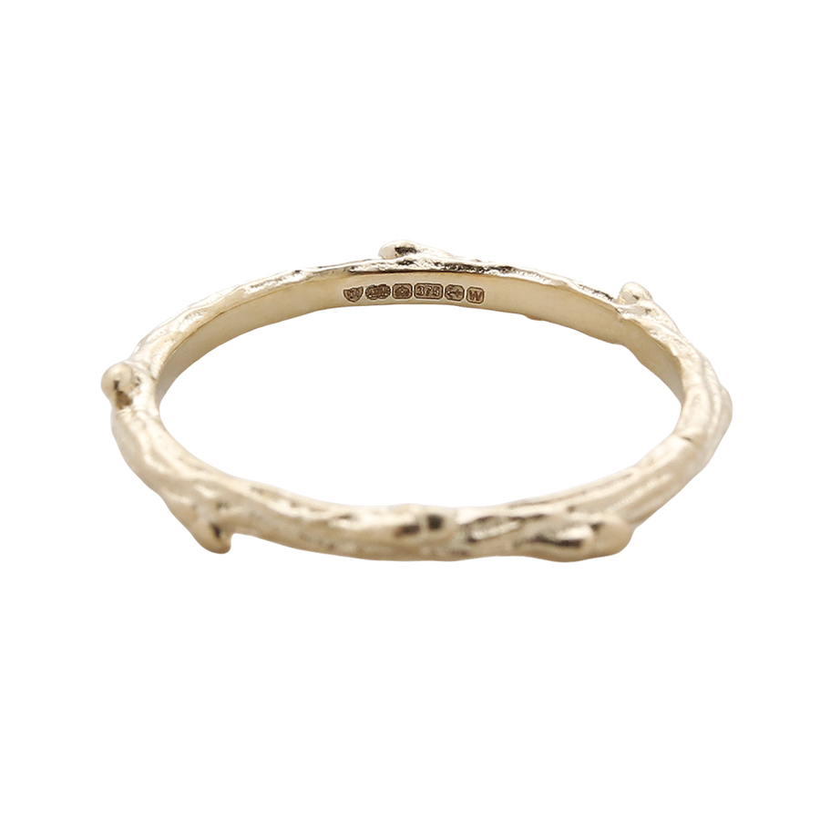 9 Carat Gold Thorn Branch Ring by Dixi