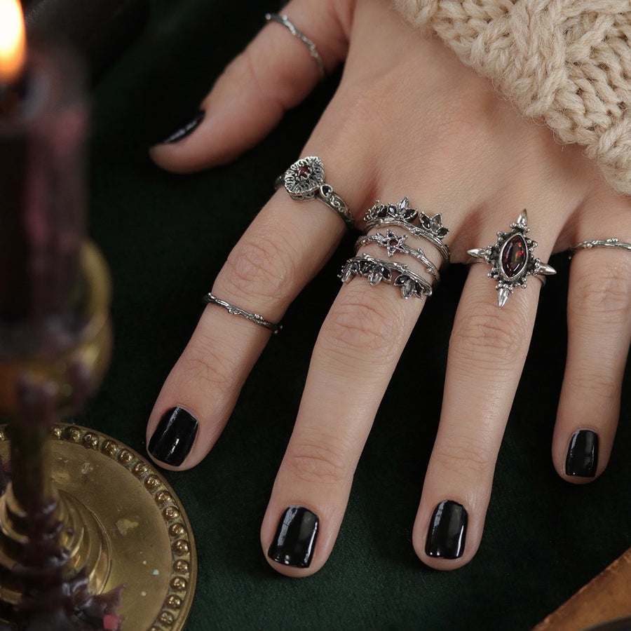 Silvestre Single Wrap Gothic Thorn Branch Ring