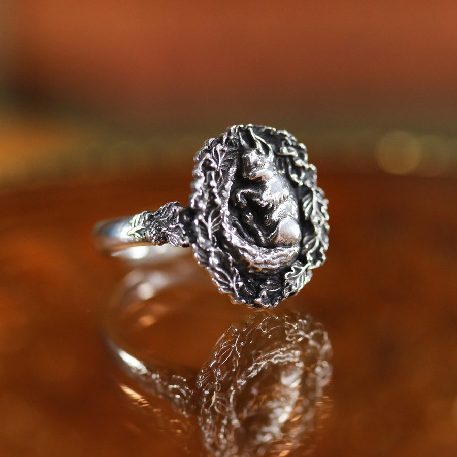 Shop Dixi Squirrel Forest Creature Sterling Silver Ring