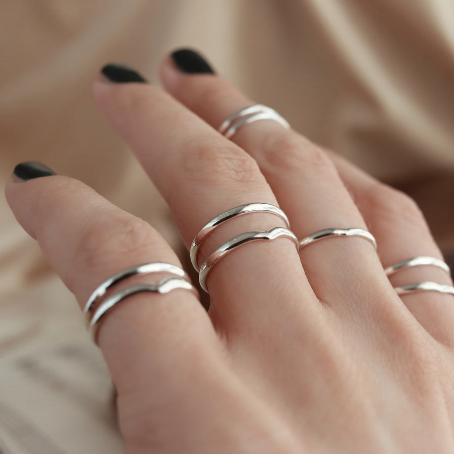 Plain Thumb Rings - Simple Thumb Rings - Minimalist Jewelry