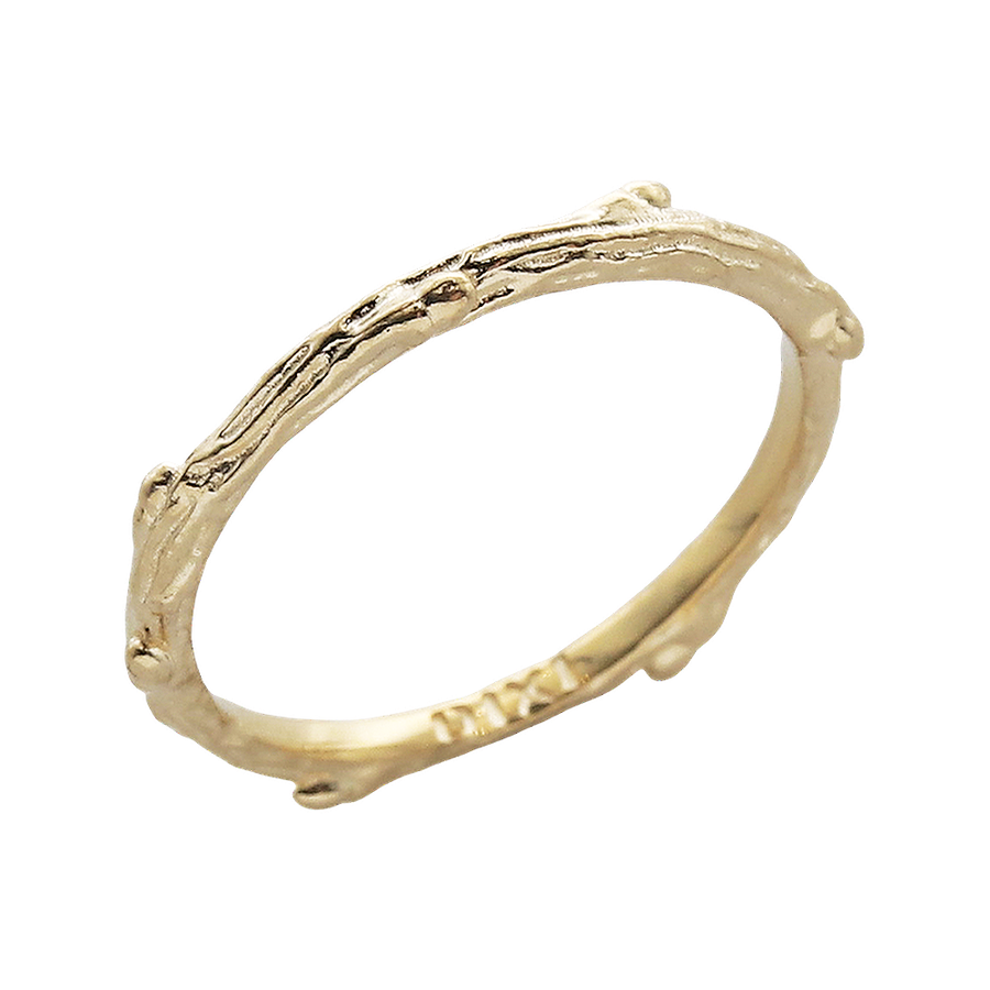 9ct Gold Gothic Thorn Branch Ring by Dixi