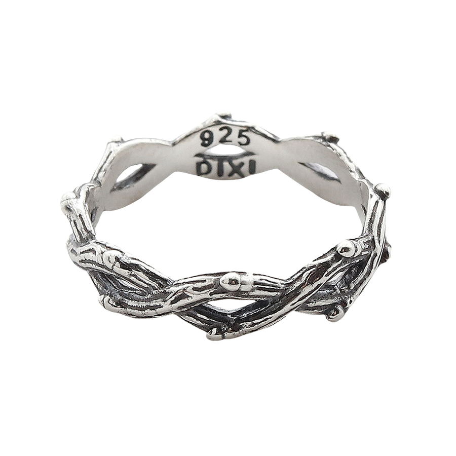 Sterling Silver Thorn Branch Twig Gothic Ring by Dixi