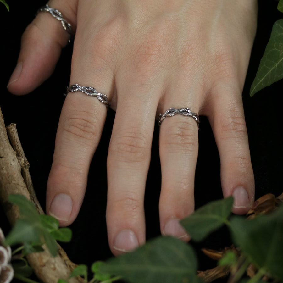 Sterling Silver Gender Neutral Boho Witchy Rings from Shop Dixi