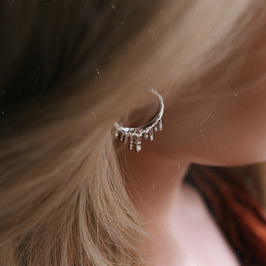 Ice Chasm Hoop Earrings *Colour Select