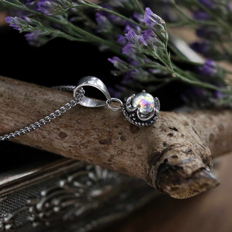 Voluspa Mystic Crystal Ball Crown Necklace