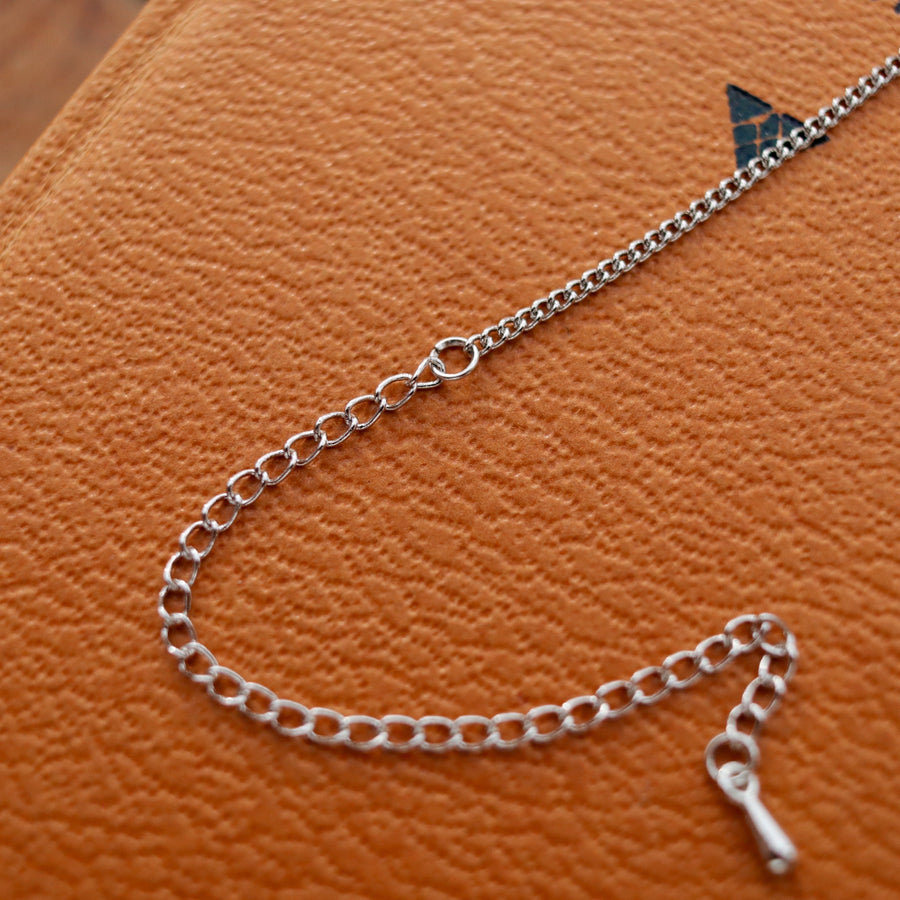 Simple Silver Curb Chain Necklace from Shop Dixi