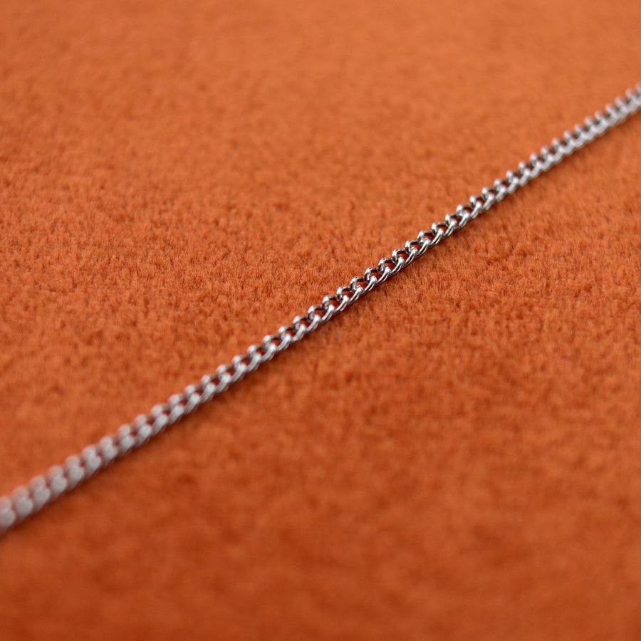 Delicate Silver Curb Chain Necklace from Shop Dixi