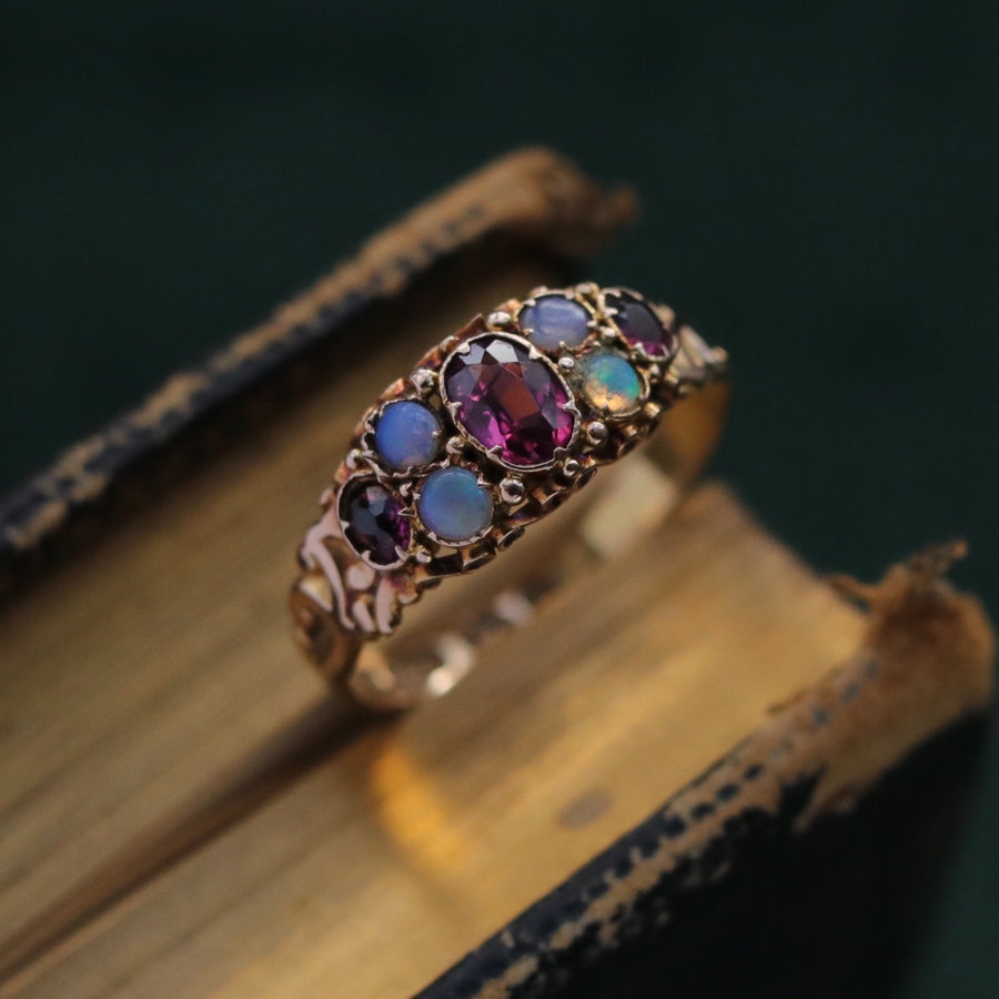 Antique | Abel Victorian Almandine & Opal Ring