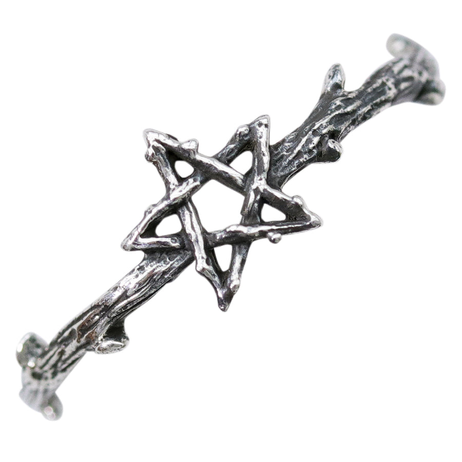 Wicca Pentagram Thorn Branch Nature Witch Ring by Shop Dixi